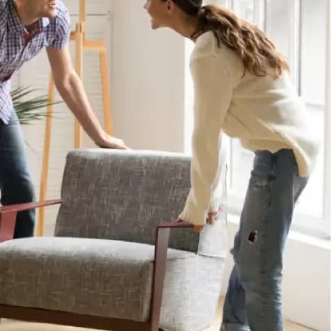 Couple Moving sofa | Titan Flooring